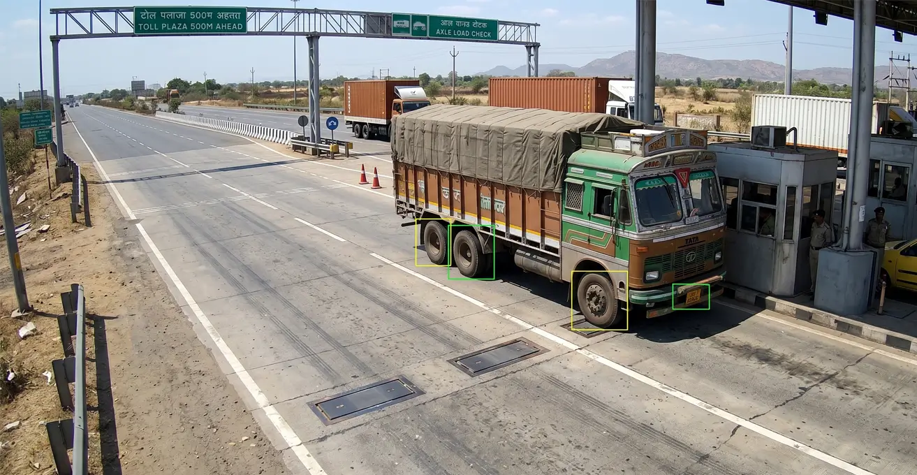 Axle based vehicle detection