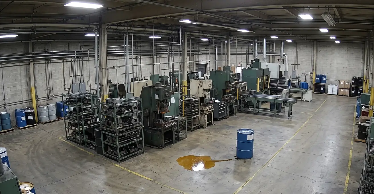 Liquid spill detection