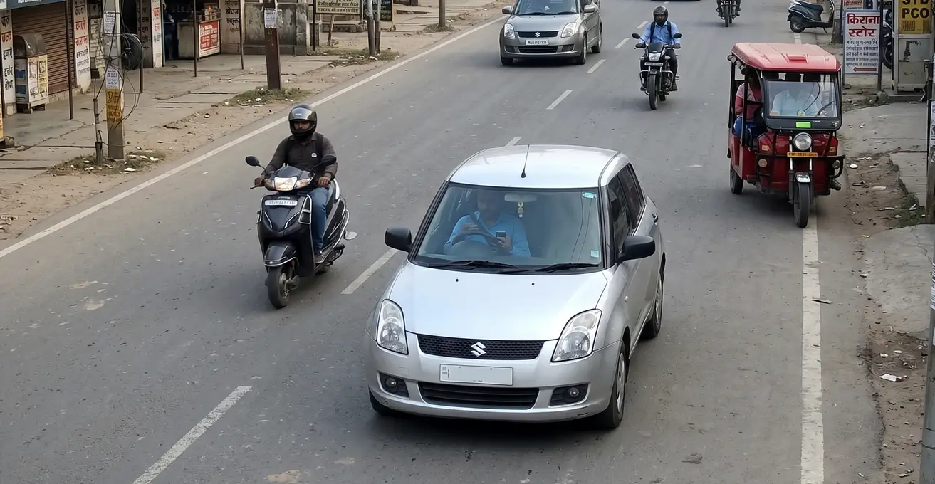 Mobile phone detection while driving